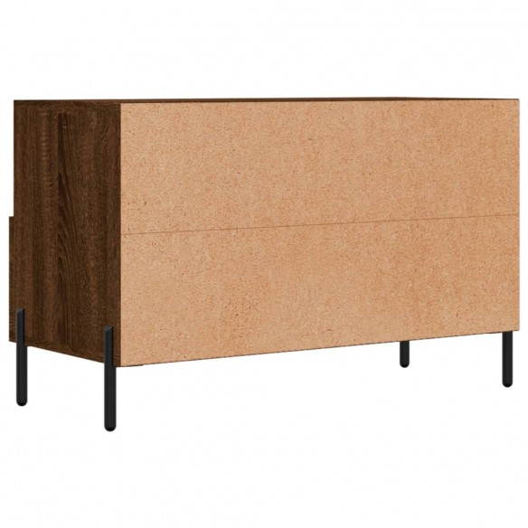 Meuble TV Chêne marron 80x36x50 cm Bois d'ingénierie