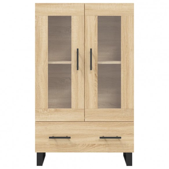 Buffet haut chêne sonoma 69,5x31x115 cm bois d'ingénierie