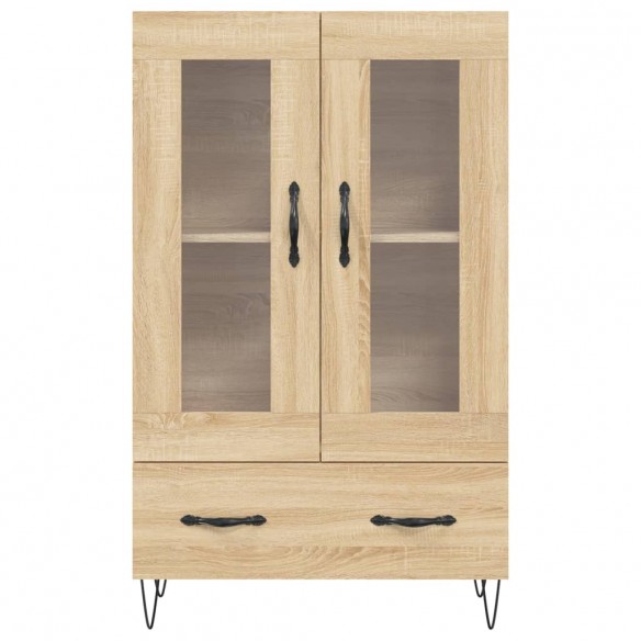 Buffet haut chêne sonoma 69,5x31x115 cm bois d'ingénierie