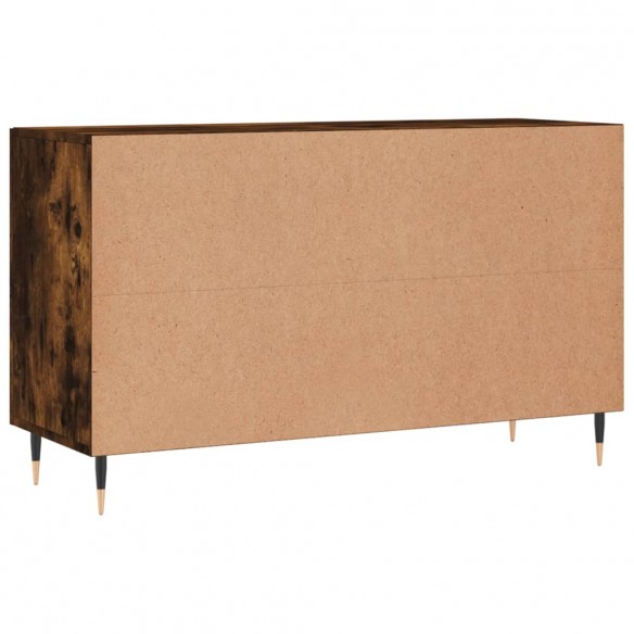 Buffet chêne fumé 100x36x60 cm bois d'ingénierie