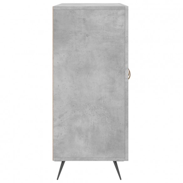 Buffet gris béton 90x34x80 cm bois d'ingénierie