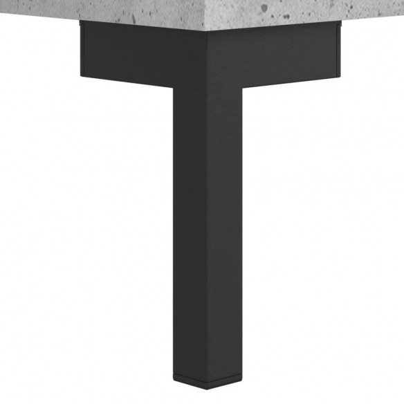 Table basse gris béton 50x50x40 cm bois d'ingénierie