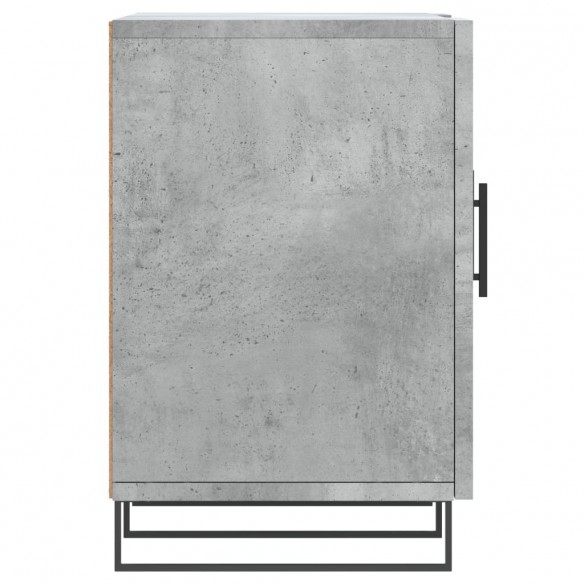 Meuble TV gris béton 150x30x50 cm bois d'ingénierie