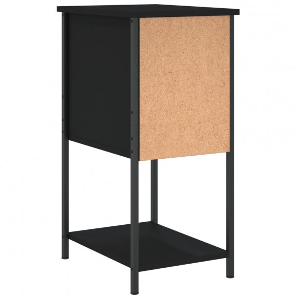 Table de chevet noir 32x42x70 cm bois d’ingénierie