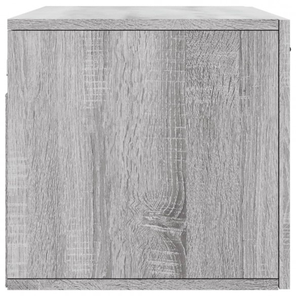 Armoire murale sonoma gris 80x36,5x35 cm bois d'ingénierie