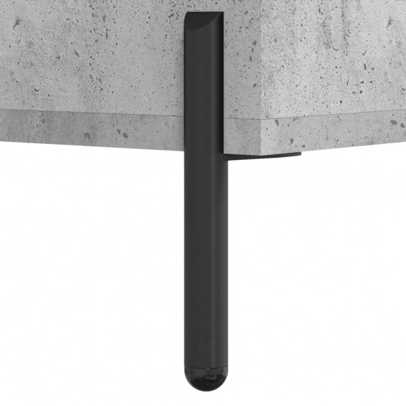 Buffet haut gris béton 69,5x31x115 cm bois d'ingénierie