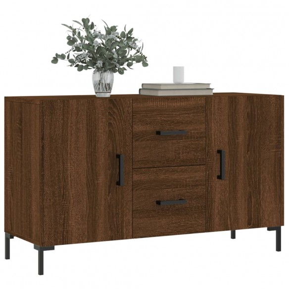 Buffet chêne marron 100x36x60 cm bois d'ingénierie