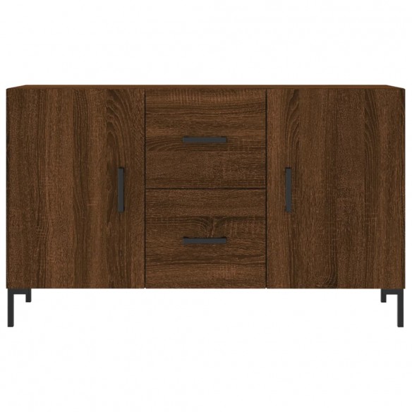 Buffet chêne marron 100x36x60 cm bois d'ingénierie