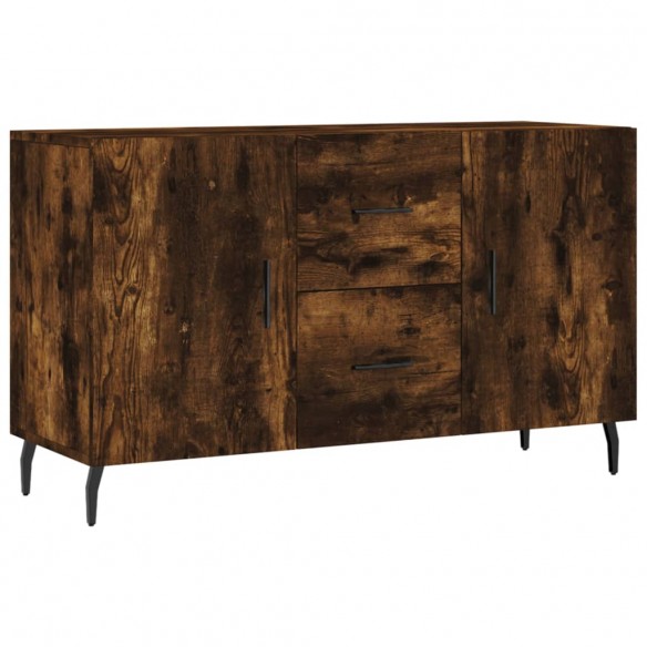 Buffet chêne fumé 100x36x60 cm bois d'ingénierie