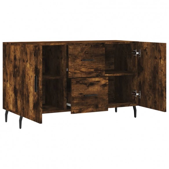 Buffet chêne fumé 100x36x60 cm bois d'ingénierie