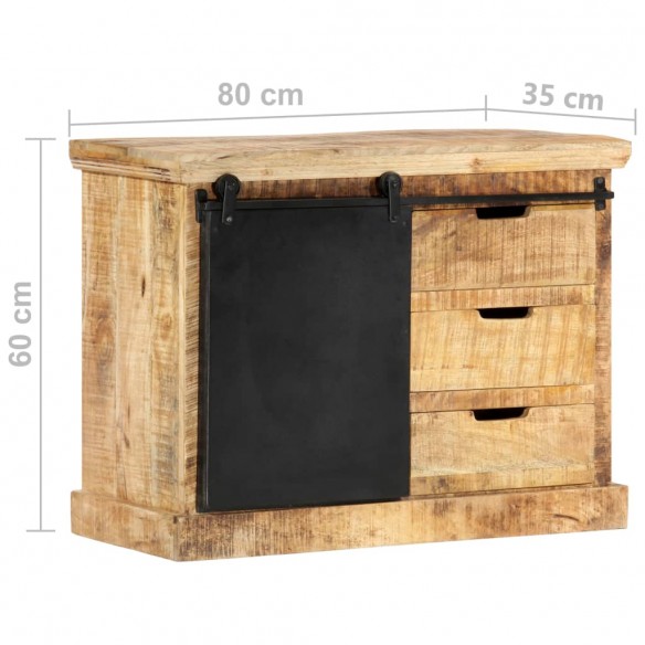 Buffet 80x30x60 cm Bois de manguier solide