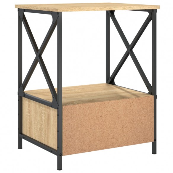 Table de chevet chêne sonoma 50x41x65 cm bois d'ingénierie