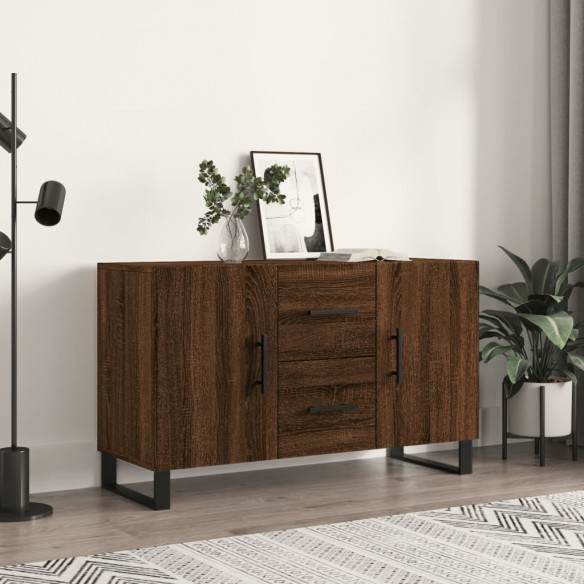 Buffet chêne marron 100x36x60 cm bois d'ingénierie