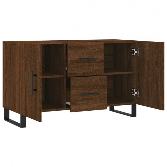 Buffet chêne marron 100x36x60 cm bois d'ingénierie