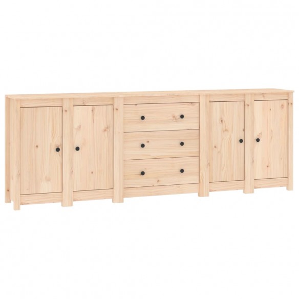 Buffet 230x35x80 cm Bois massif de pin