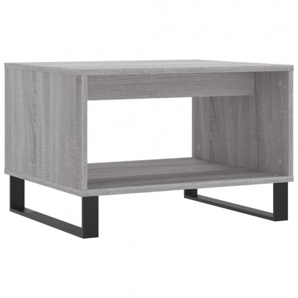 Table basse sonoma gris 60x50x40 cm bois d'ingénierie