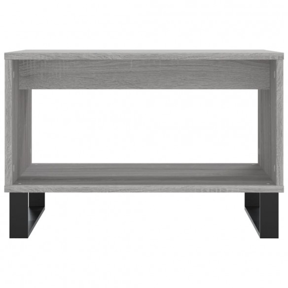 Table basse sonoma gris 60x50x40 cm bois d'ingénierie