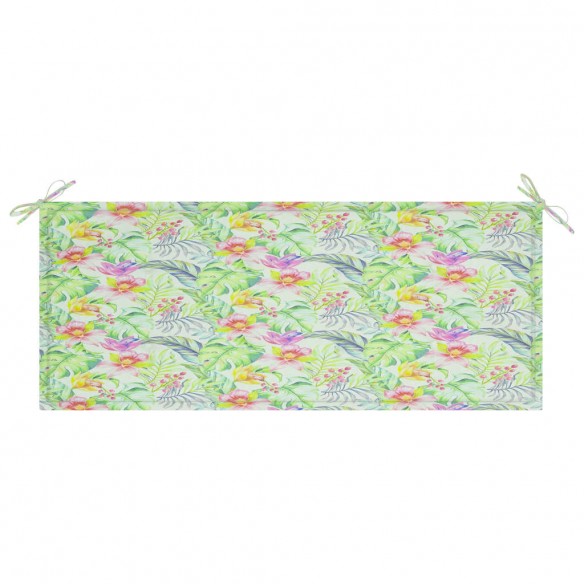 Banc de jardin avec coussin 120 cm Bambou