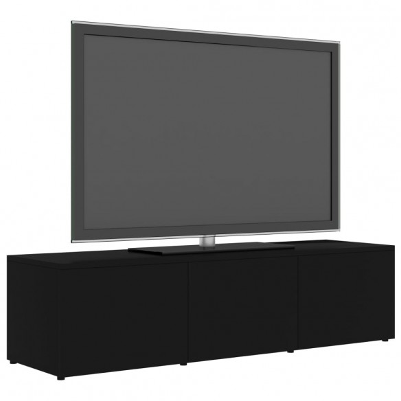 Meuble TV Noir 120x34x30 cm Aggloméré