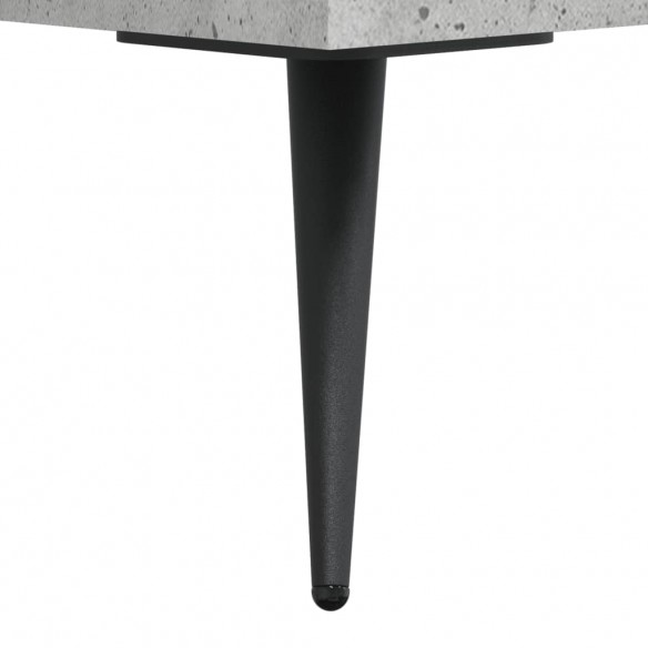 Table basse gris béton 50x50x40 cm bois d'ingénierie