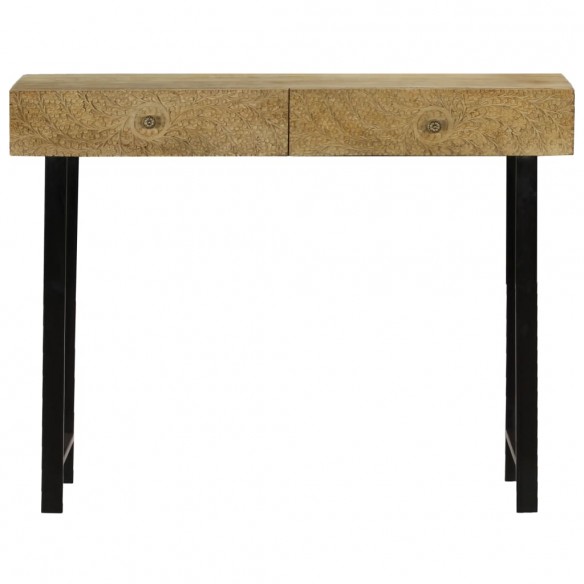 Table console Bois de manguier massif 102 x 30 x 79 cm