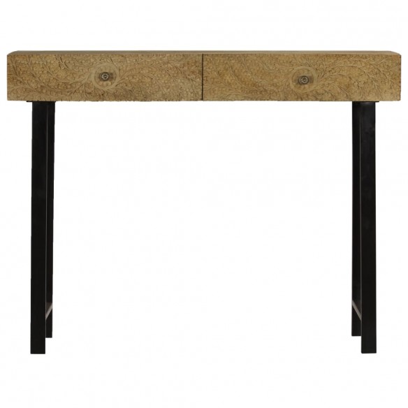 Table console Bois de manguier massif 102 x 30 x 79 cm