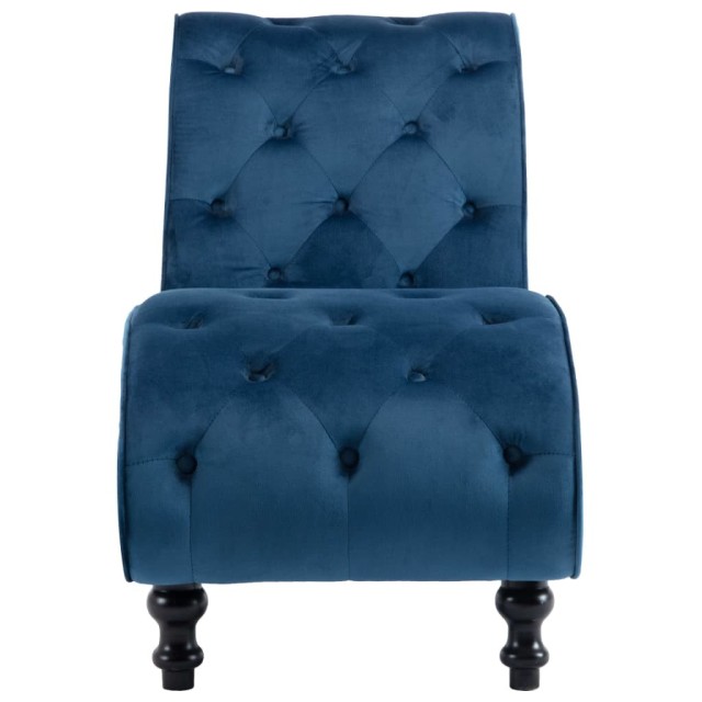 Chaise longue Bleu Velours Chaise longue Bleu Velours