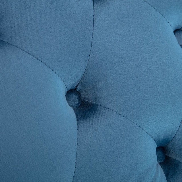 Chaise longue Bleu Velours Chaise longue Bleu Velours