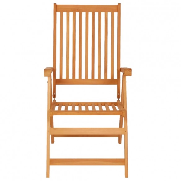 Chaises de jardin 4 pcs avec coussins bordeaux Bois de teck