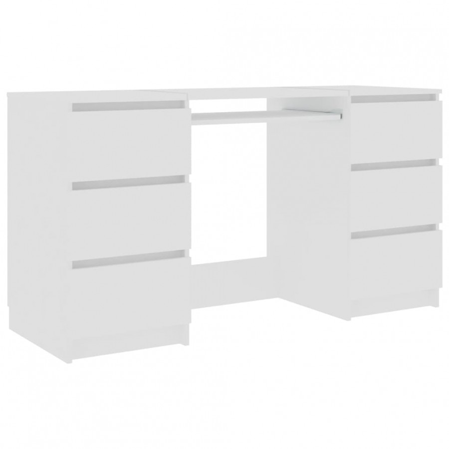 Bureau Blanc 140x50x77 cm  Bureau Blanc 140x50x77 cm