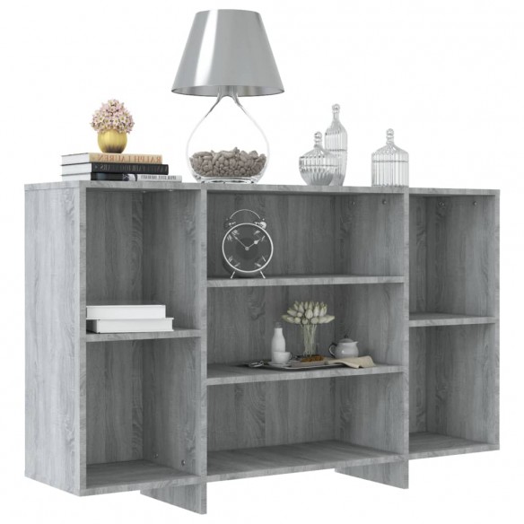 Buffet Sonoma gris 120x30x75 cm Aggloméré