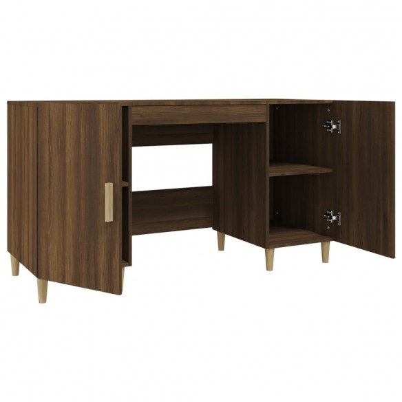 Bureau Chêne marron 140x50x75 cm Bois d'ingénierie