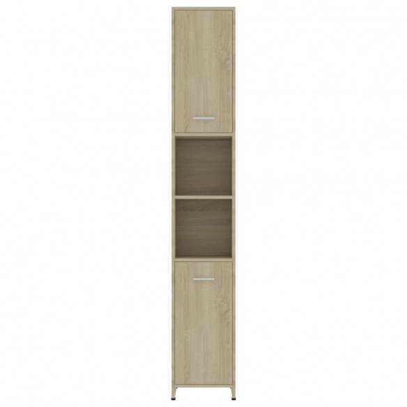 Armoire de salle de bain Chêne sonoma 30x30x183,5 cm Aggloméré