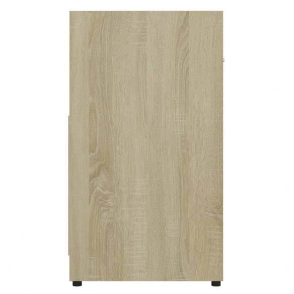 Armoire de salle de bain Chêne sonoma 60x33x61 cm Aggloméré