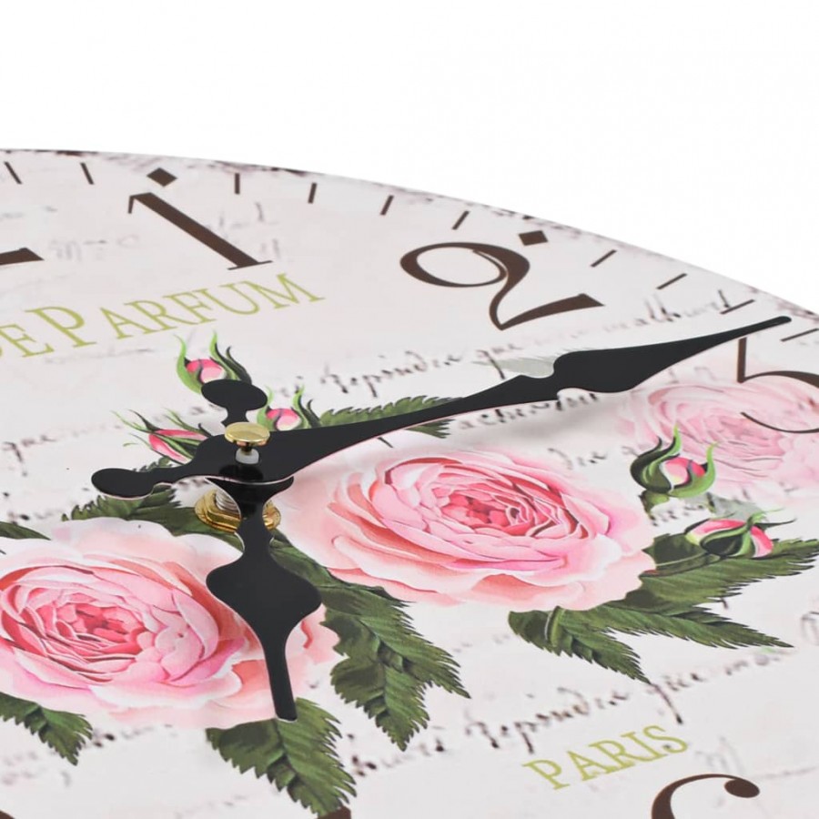 Horloge murale vintage Fleur 30 cm Horloge murale vintage Fleur 30 cm