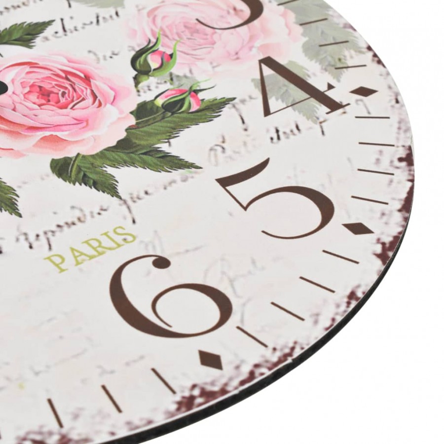 Horloge murale vintage Fleur 30 cm Horloge murale vintage Fleur 30 cm