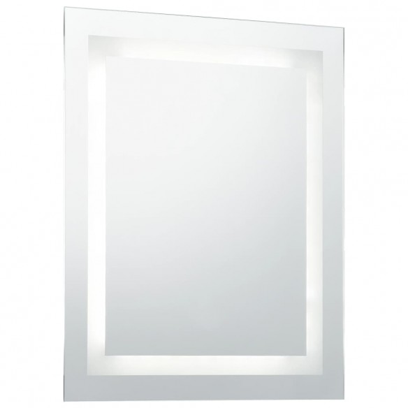 Miroir à LED pour salle de bains et capteur tactile 60x80 cm