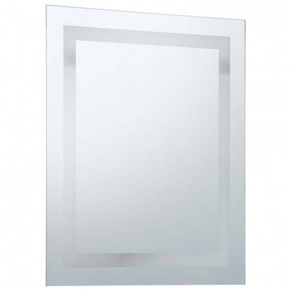 Miroir à LED pour salle de bains et capteur tactile 60x80 cm