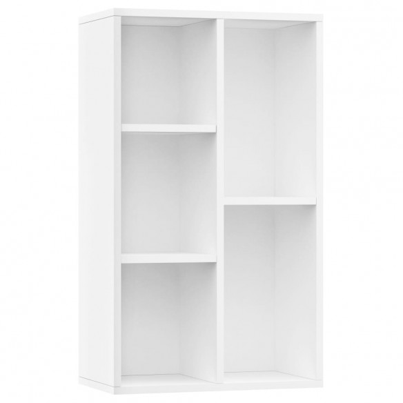 Bibliothèque/Buffet Blanc 50x25x80 cm Aggloméré