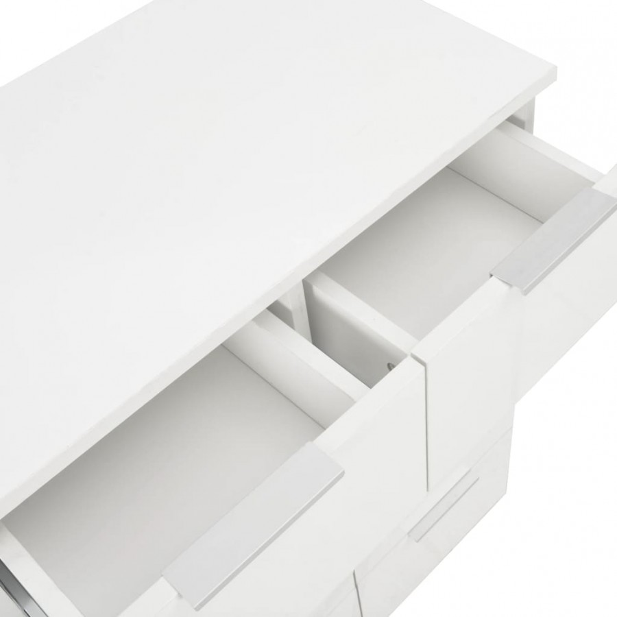 Buffet Blanc brillant 60x35x80 cm  Buffet Blanc brillant 60x35x80 cm