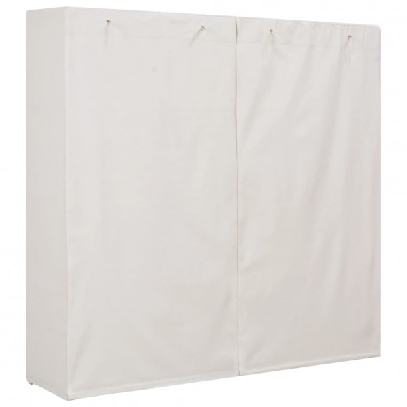 Garde-robe Blanc 173x40x170 cm Tissu