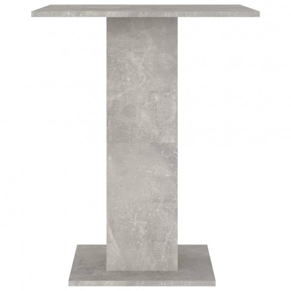 Table de bistro Gris béton 60x60x75 cm Aggloméré