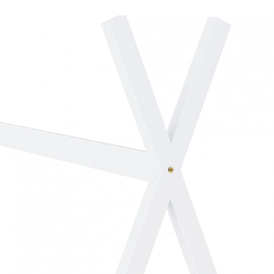 Lit d'enfant Blanc Bois de pin massif 80x160 cm Lit d'enfant Blanc Bois de pin massif 80x160 cm
