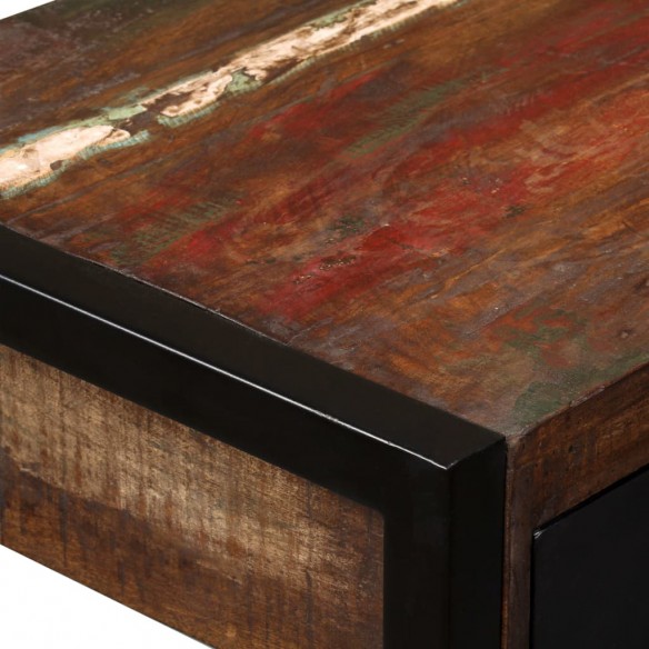 Bureau avec 2 tiroirs Bois de récupération massif 120x50x76 cm