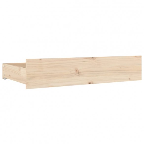 Tiroirs de lit 4 pcs Bois de pin massif