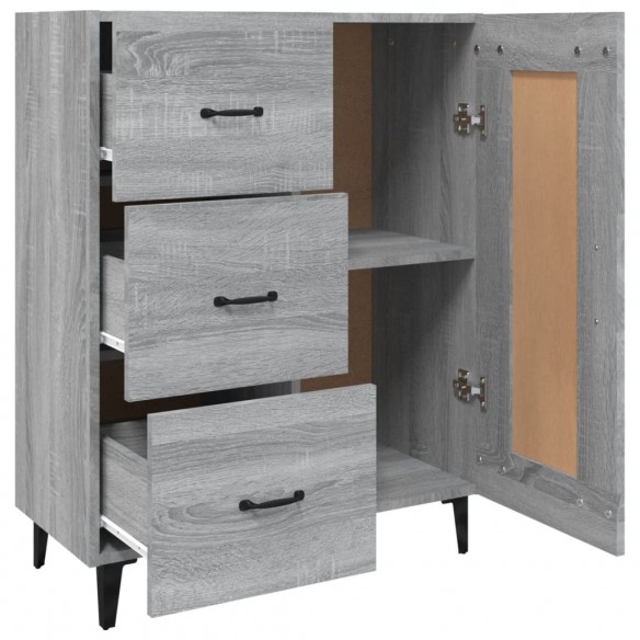 Buffet Sonoma gris 69,5x34x90 cm Bois d'ingénierie