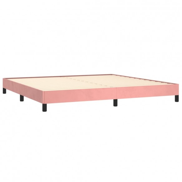 Cadre de lit Rose 200x200 cm Velours