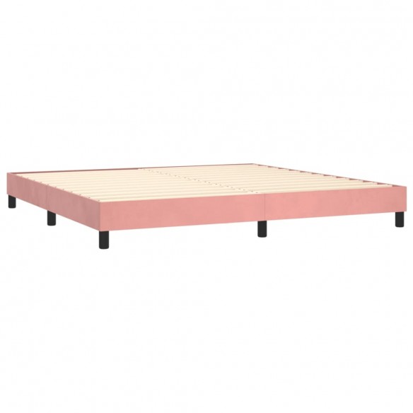 Cadre de lit Rose 200x200 cm Velours