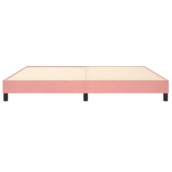 Cadre de lit Rose 200x200 cm Velours