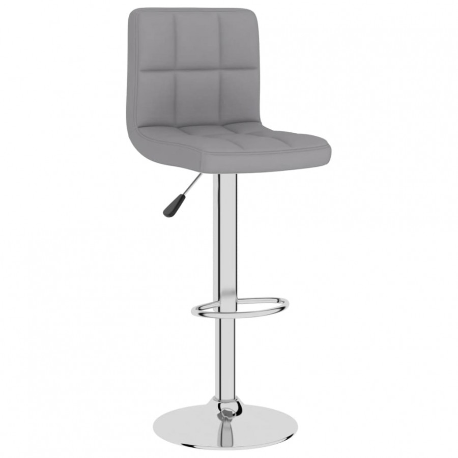 Tabourets de bar lot de 2 gris clair tissu Tabourets de bar lot de 2 gris clair tissu